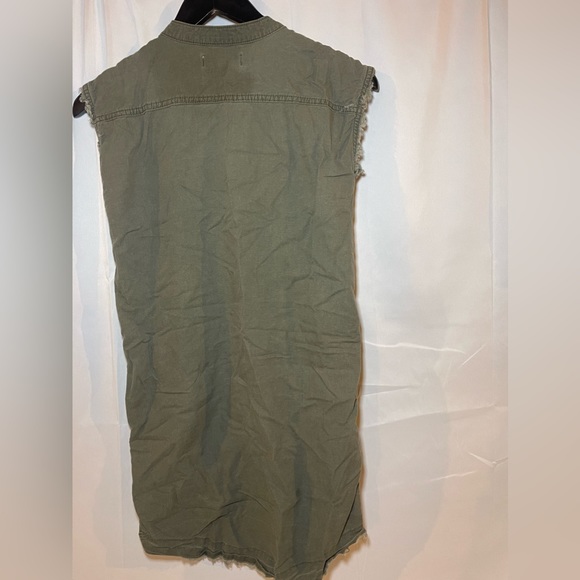 Treasure and Bond Girls Khaki Shirt Dress Size L (10/12) - Picture 10 of 11
